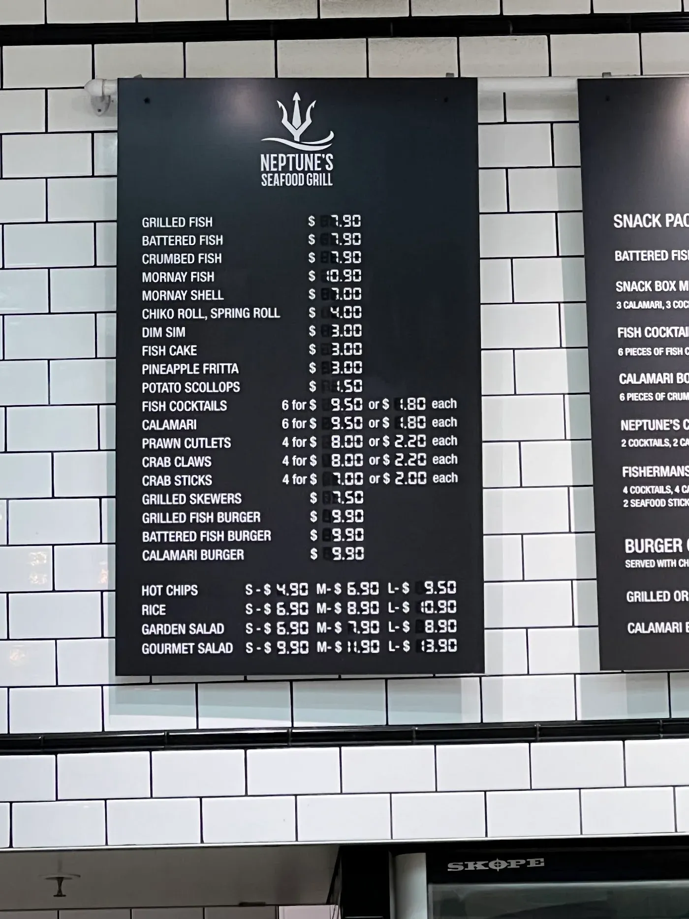 The Quick-Catch Solo - Fresh grilled fish with seasonal salad